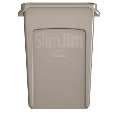 Rubbermaid Commercial Products Slim Jim 87L Grey PE Waste Bin