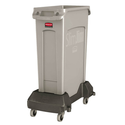 Rubbermaid Commercial Products Slim Jim 87L Grey PE Waste Bin