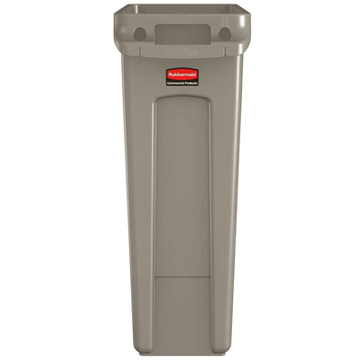 Rubbermaid Commercial Products Slim Jim 87L Grey PE Waste Bin