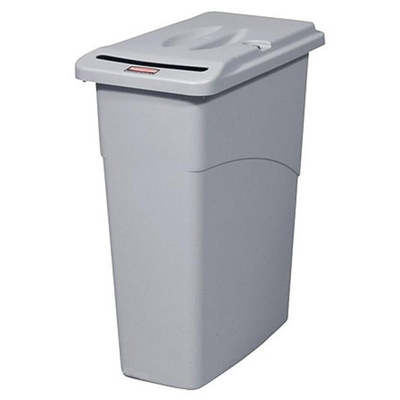 Rubbermaid Commercial Products Slim Jim 87L Grey PE Waste Bin