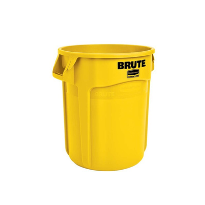 Rubbermaid Commercial Products Brute 75L Yellow PE Waste Bin