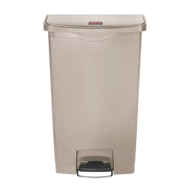 Rubbermaid Commercial Products Slim Jim 68L Beige Pedal PE Waste Bin
