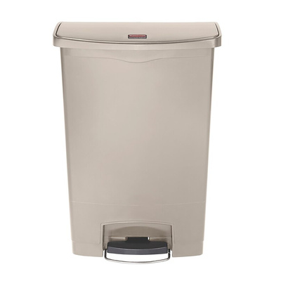 Rubbermaid Commercial Products Slim Jim 90L Beige Pedal PE, PP Waste Bin
