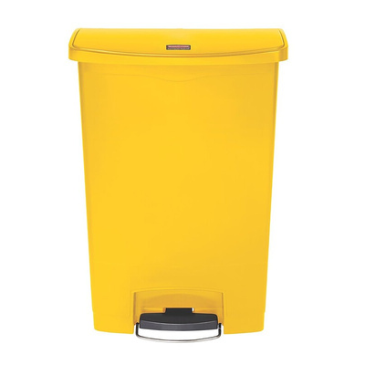 Rubbermaid Commercial Products Slim Jim 90L Yellow Pedal PE, PP Waste Bin