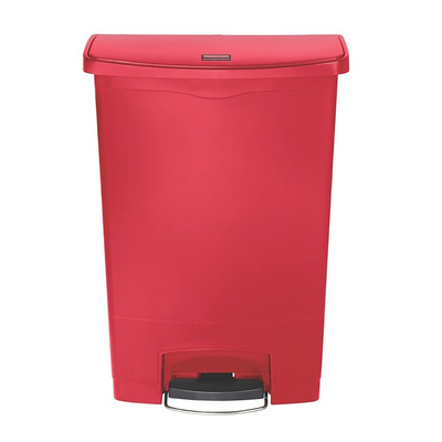 Rubbermaid Commercial Products Slim Jim 90L Red Pedal PE, PP Waste Bin