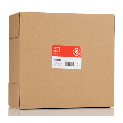 RS PRO White Cloths for Industrial Cleaning, Wet/Dry Use, Box of 120, 425 x 230mm, Single Use
