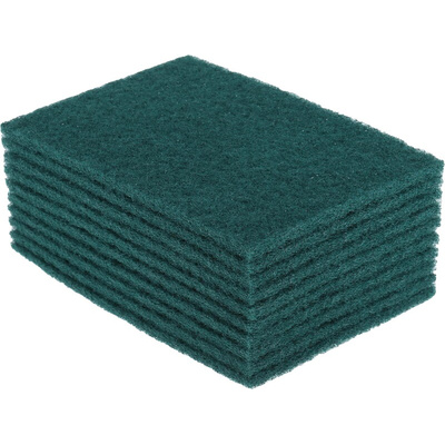 RS PRO Green Scourer 228mm x 152mm x 7mm, for Industrial Cleaning Use