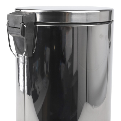 RS PRO 12L Chrome Pedal Stainless Steel Waste Bin