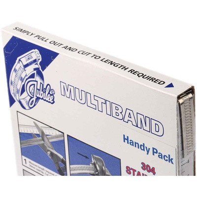 Jubilee 25 Piece Stainless Steel Banding Handy Pack Banding Kit, 9.5 → 12mm and 35 → 50mm Inside Diameter