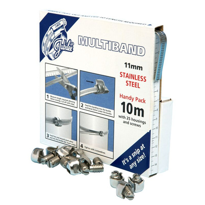 Jubilee 25 Piece Stainless Steel Banding Handy Pack Banding Kit, 9.5 → 12mm and 35 → 50mm Inside Diameter