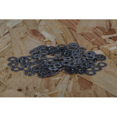 A4 316 Stainless Steel Plain Washers, M3, DIN 125A