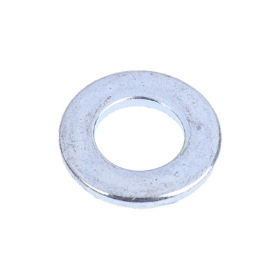 Bright Zinc Plated Steel Plain Washers, M6, DIN 125A