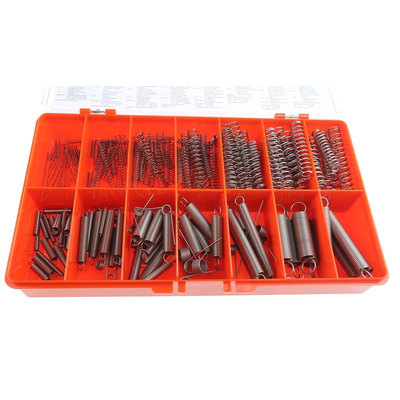 RS PRO Stainless Steel Compression, Extension, Torsion Spring Kit, 225 Springs