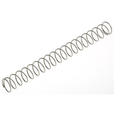 RS PRO Stainless Steel Compression Spring, 65mm x 6.8mm, 0.11N/mm