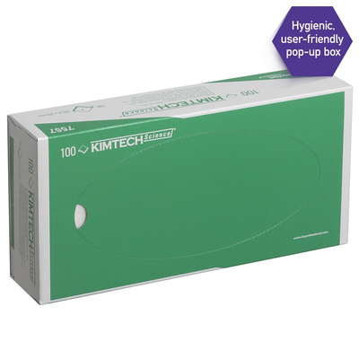 Kimberly Clark KIMTECH Science Dry Cleanroom Wipes, Box of 100