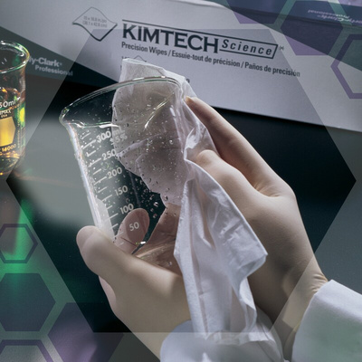 Kimberly Clark KIMTECH Science Dry Cleanroom Wipes, Box of 200