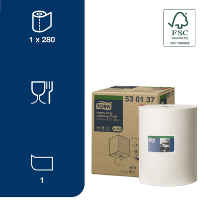 Tork Dry Industrial Wipes, Roll of 1