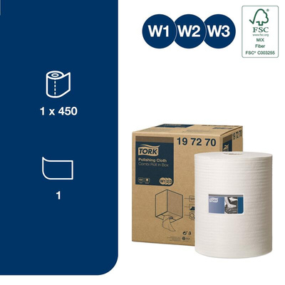 Tork Dry Polishing Wipes, Roll of 1