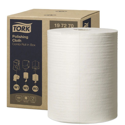 Tork Dry Polishing Wipes, Roll of 1