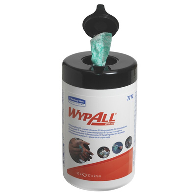 Kimberly Clark WypAll Wet Industrial Wipes, Dispenser Box of 50
