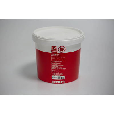 RS PRO Wet Hand Wipes, Tub of 150