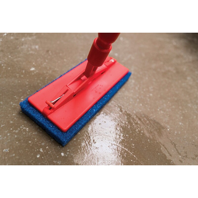 Vikan Blue Scourer 245mm x 115mm x 25mm, for Industrial Cleaning Use