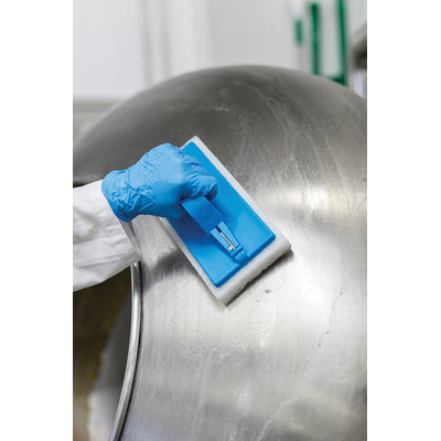 Vikan White Scourer 245mm x 115mm x 25mm, for Industrial Cleaning Use