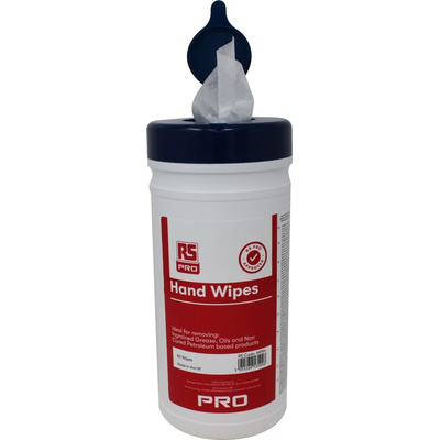 RS PRO Wet Hand Wipes, Tub of 80