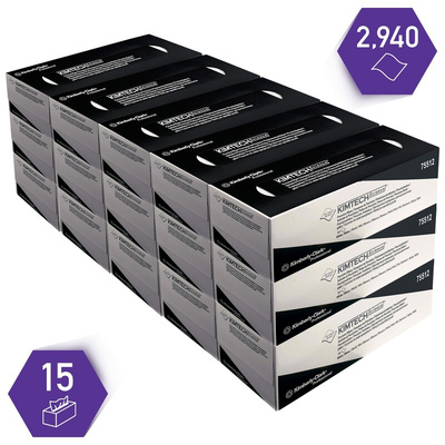Kimberly Clark KIMTECH Science Dry Cleanroom Wipes, Box of 196