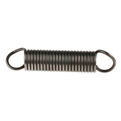 RS PRO Steel Extension Spring, 85.5mm x 18mm