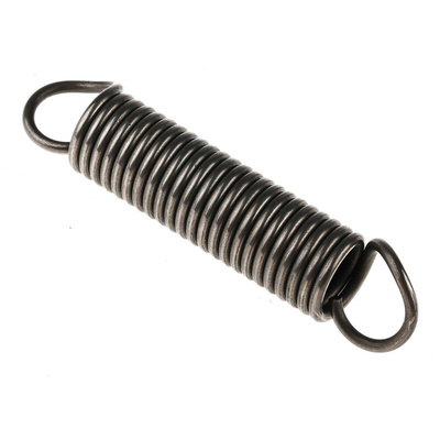 RS PRO Steel Extension Spring, 85.5mm x 18mm