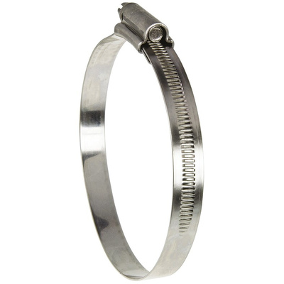 HI-GRIP Stainless Steel Slotted Hex Worm Drive, 13mm Band Width, 80 → 100mm ID