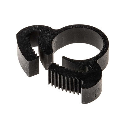 RS PRO Nylon Snap Grip Hose Clamp, 6.4mm Band Width, 11.1 → 13.4mm ID