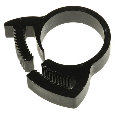 RS PRO Nylon Snap Grip Hose Clamp, 6.9mm Band Width, 16.9 → 19.9mm ID