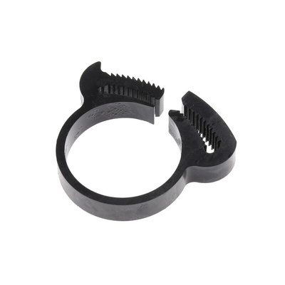 RS PRO Nylon Snap Grip Hose Clamp, 7.3mm Band Width, 22.2 → 25.8mm ID