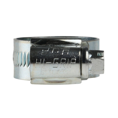 HI-GRIP Steel Slotted Hex Worm Drive, 13mm Band Width, 17 → 25mm ID