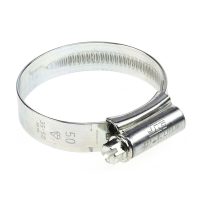 HI-GRIP Steel Slotted Hex Worm Drive, 13mm Band Width, 35 → 50mm ID