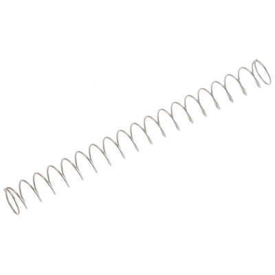 RS PRO Stainless Steel Compression Spring, 34.1mm x 3.45mm, 0.06N/mm