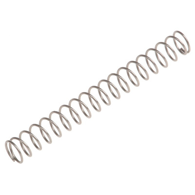 RS PRO Stainless Steel Compression Spring, 29.3mm x 3.52mm, 0.16N/mm