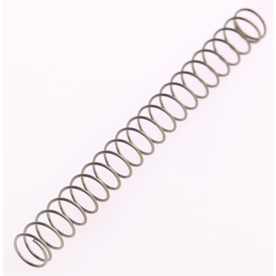 RS PRO Stainless Steel Compression Spring, 53mm x 5.4mm, 0.09N/mm