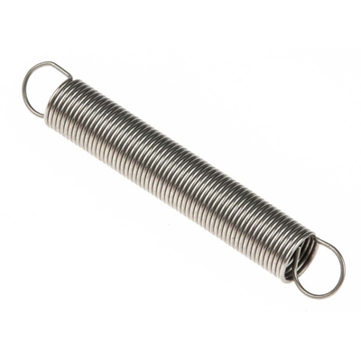RS PRO Stainless Steel Extension Spring, 27.2mm x 4mm