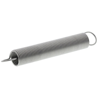 RS PRO Stainless Steel Extension Spring, 47.6mm x 7mm