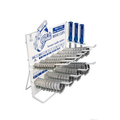 Jubilee 100 Piece Mild Steel Worm Drive Hose Clip Kit, 9.5 → 12mm and 35 → 50mm Inside Diameter