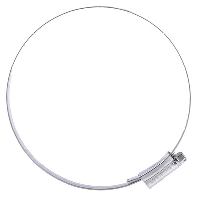 RS PRO Stainless Steel Hex Screw Worm Drive, 12mm Band Width, 90 → 120mm ID
