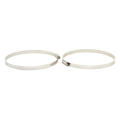 RS PRO Stainless Steel 316 Slotted Hex Hose Clip, 14.7mm Band Width, 170 → 200mm ID