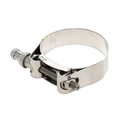 RS PRO Stainless Steel, Zinc-Plated Steel (Bolt) Bolt Head Hose Clamp, 18mm Band Width, 40 → 43mm ID