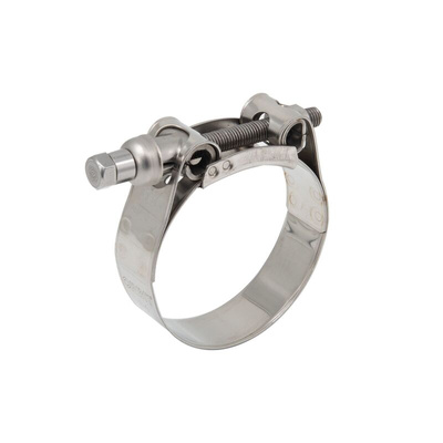 RS PRO Stainless Steel 304 Bolt Head Hose Clamp, 25mm Band Width, 91 → 97mm ID