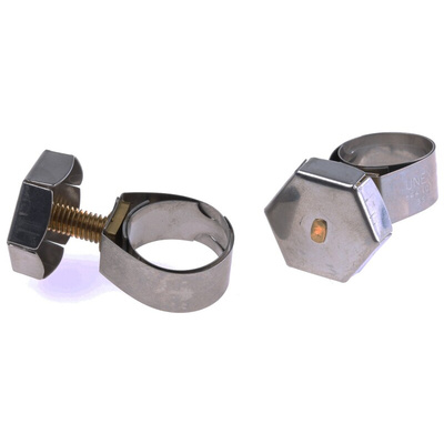 Unex Brass (Bolt), Stainless Steel Thumb Hex Unex, 11mm Band Width, 14 → 19mm ID