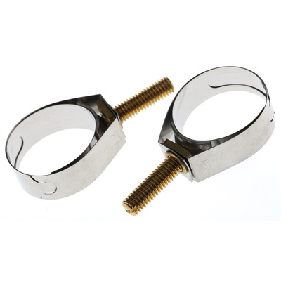 Unex Brass (Bolt), Stainless Steel Slotted Screw Unex, 11mm Band Width, 21.8 → 27mm ID
