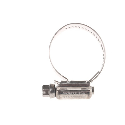 HI-TORQUE Stainless Steel Slotted Hex Worm Drive, 16mm Band Width, 25 → 40mm ID